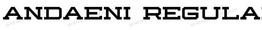 Andaeni Regular字体转换